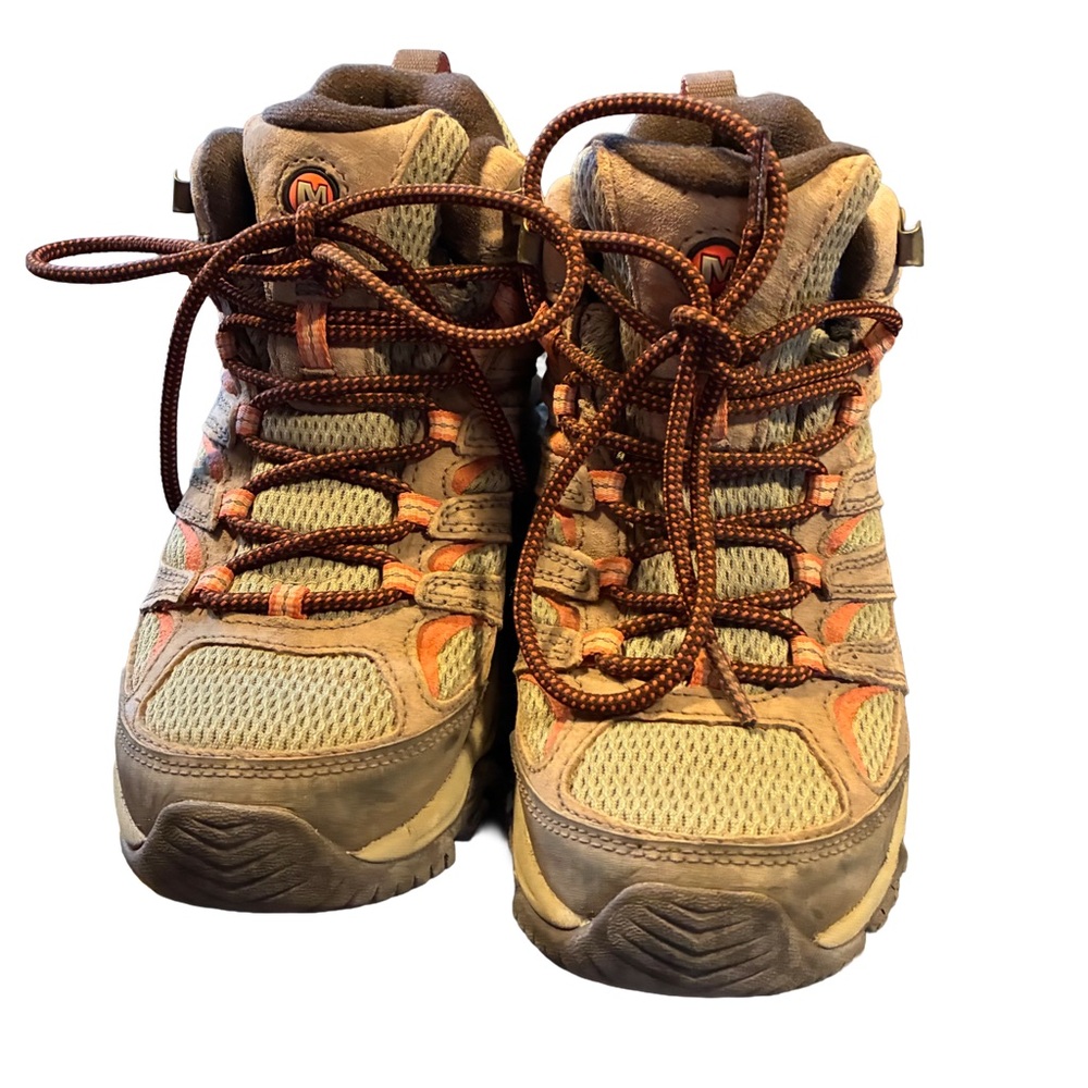 Merrell Gray and Orange Athletic Shoes